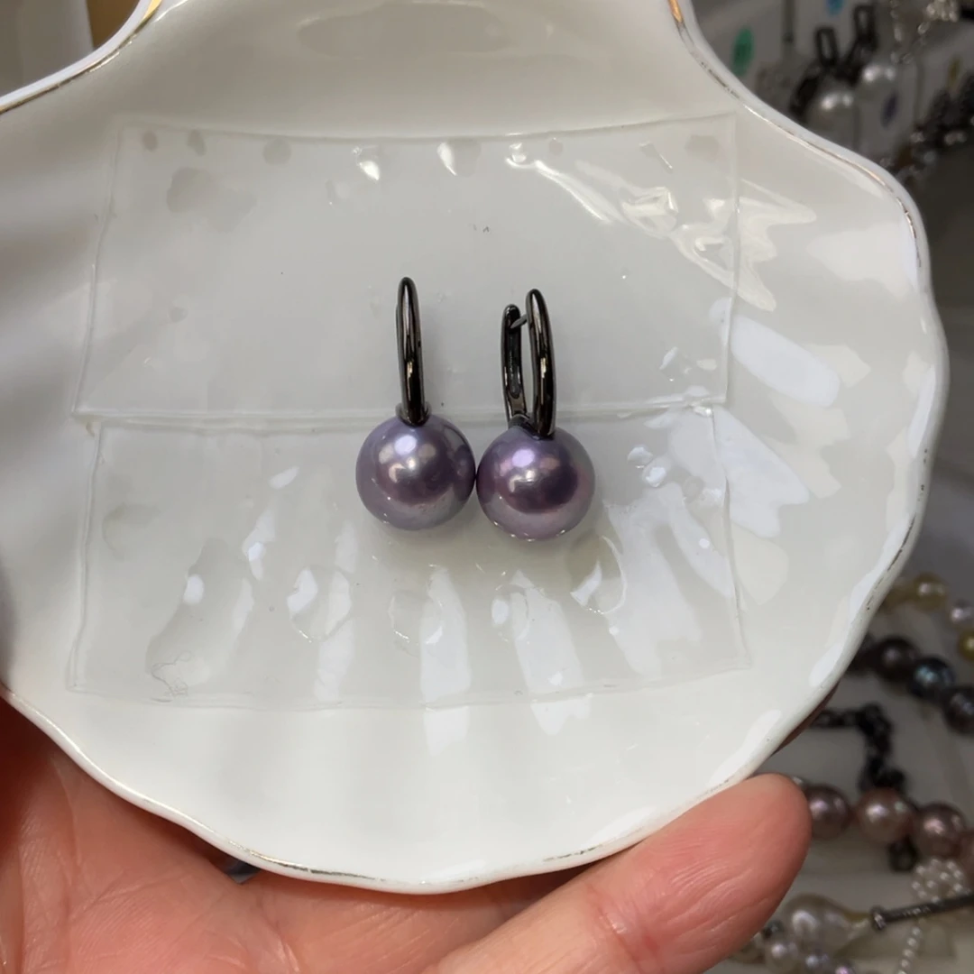 耳饰淡水珍珠银S925镶嵌