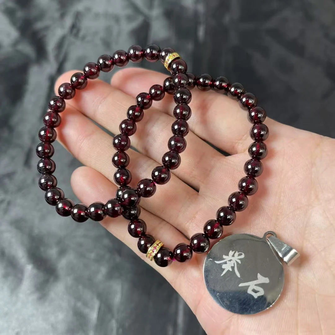 【举石饰品】X0123-5062-21石榴石手串（一件/多样性发/约6mm）u