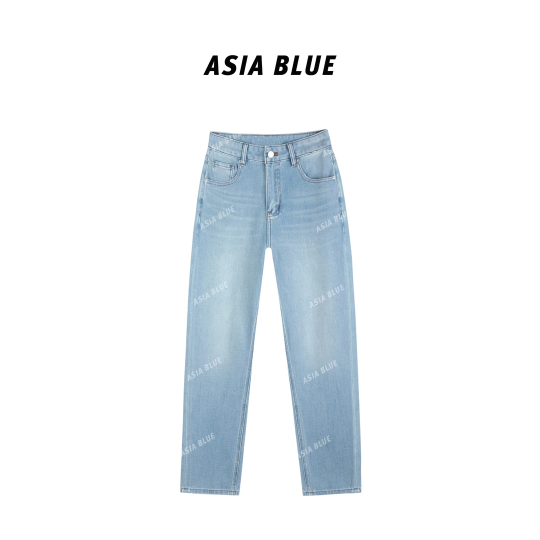 【ASIA BLUE】四面弹显瘦九分直筒烟管牛仔裤YH6060