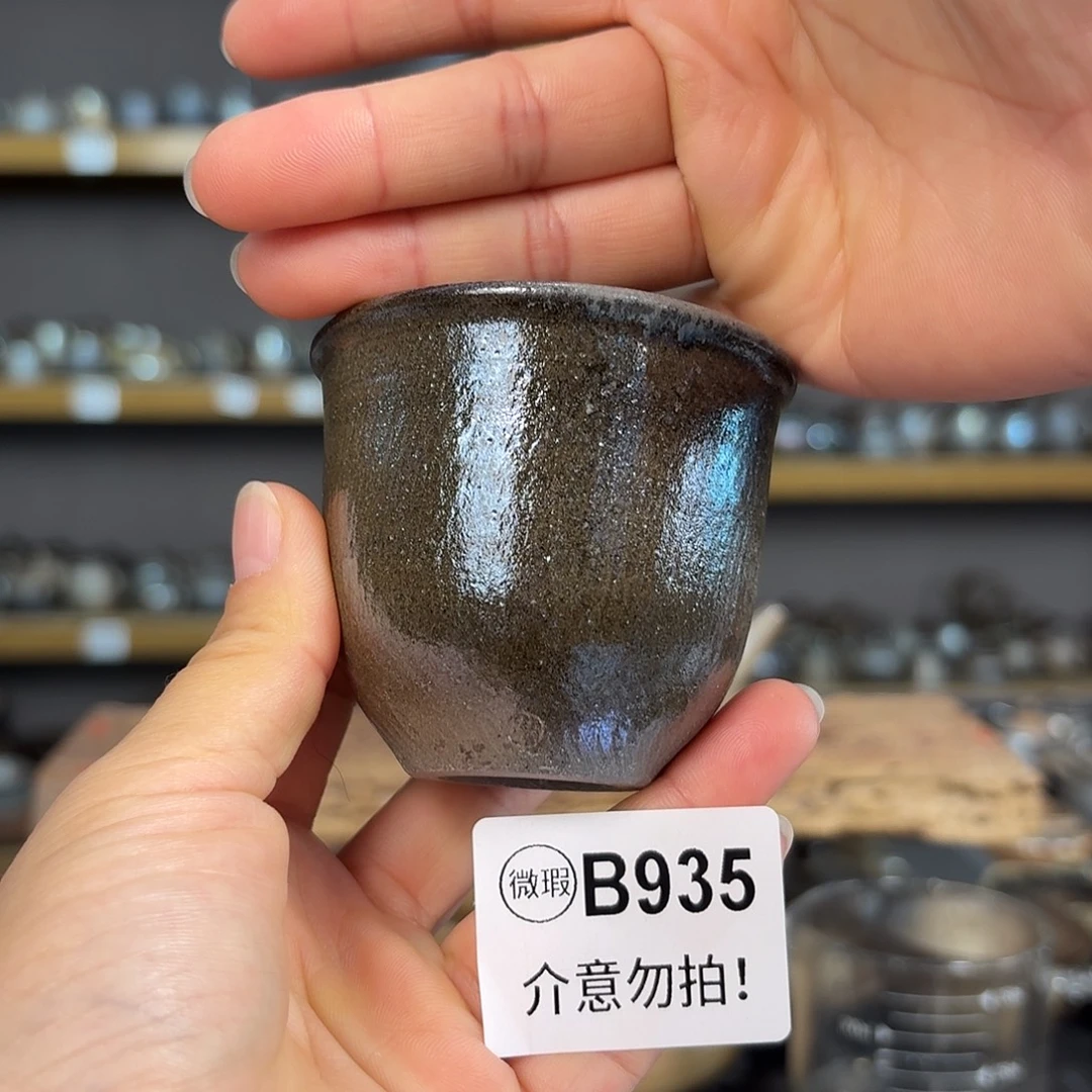 坭兴陶柴烧全手工原矿泥料杯