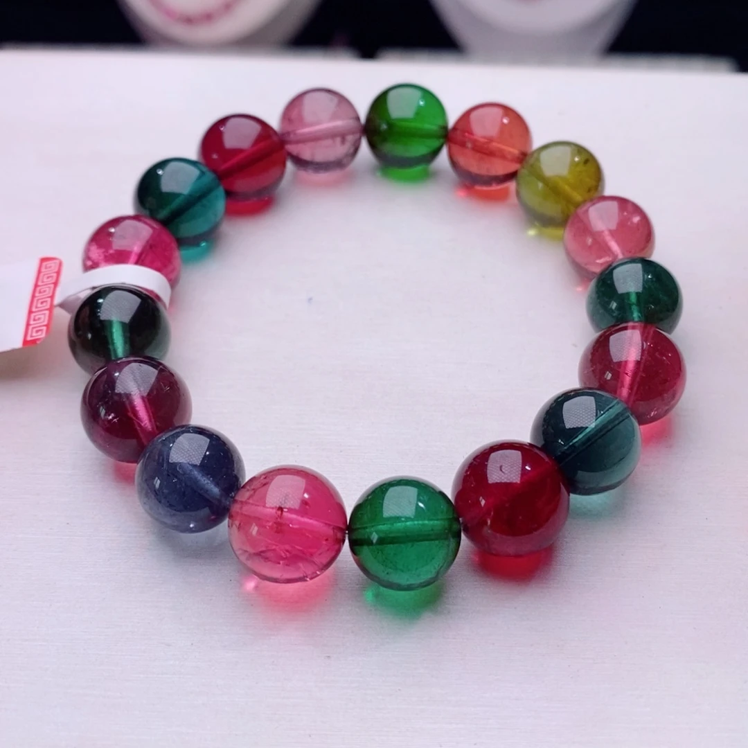 未镶嵌手链碧玺圆珠手链yy