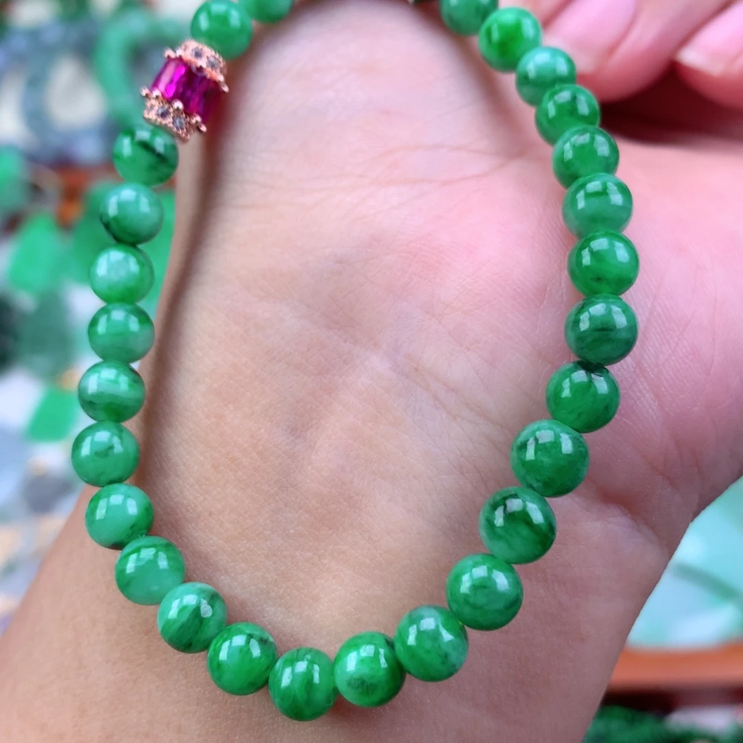 未镶嵌手链翡翠手串