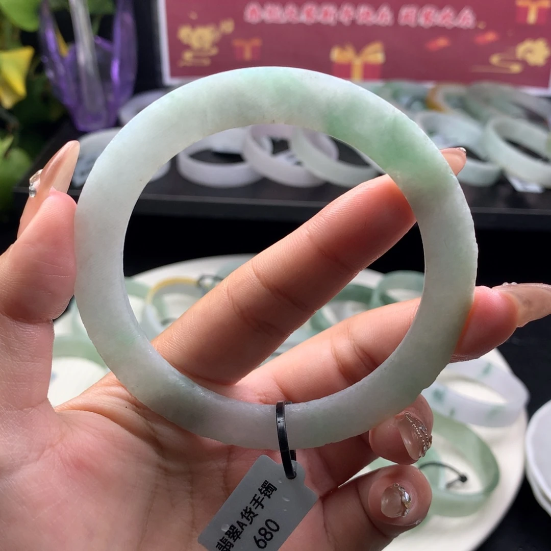 定制翡翠叮当镯未镶嵌@****代62