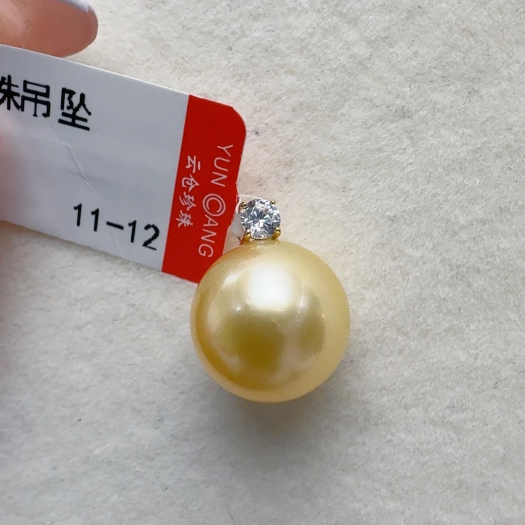 18K金镶嵌海水珍珠颈饰@@sz020