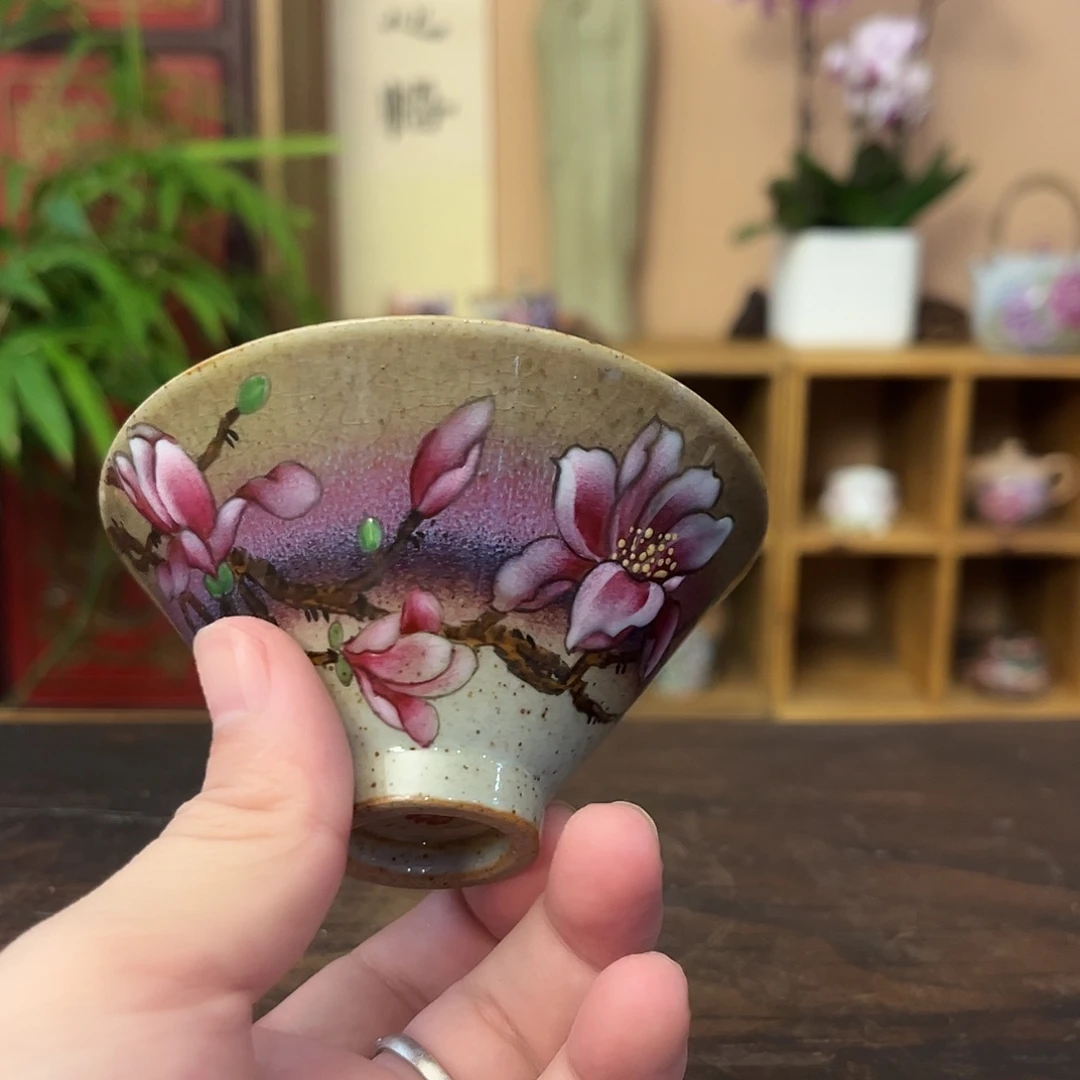 柴烧手工手绘陶瓷