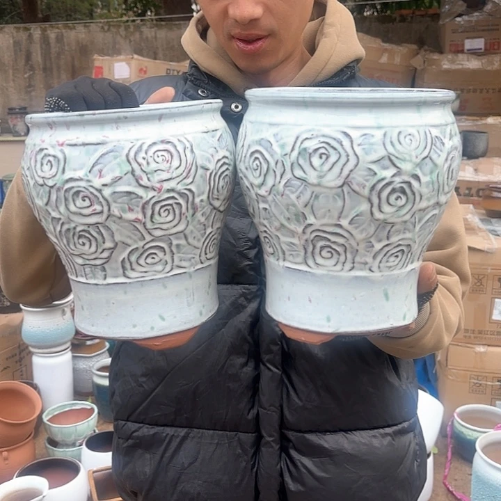 红陶精品两个口径18高度22