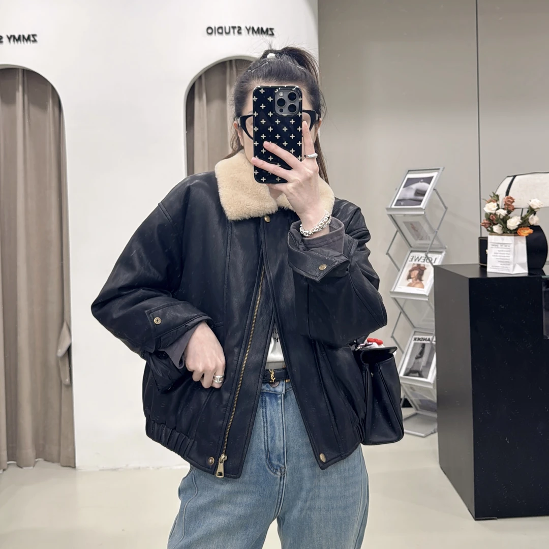 【ZMMY严选私服】冬季新款韩版甜美百搭羽绒内胆机车服4122901