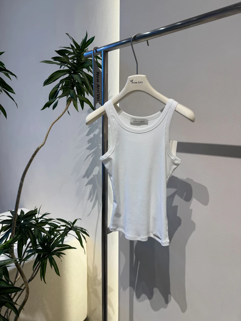 SHANG1 BY SHANG YI修身型轻熟风潮流风背心吊带女士设计师圆领