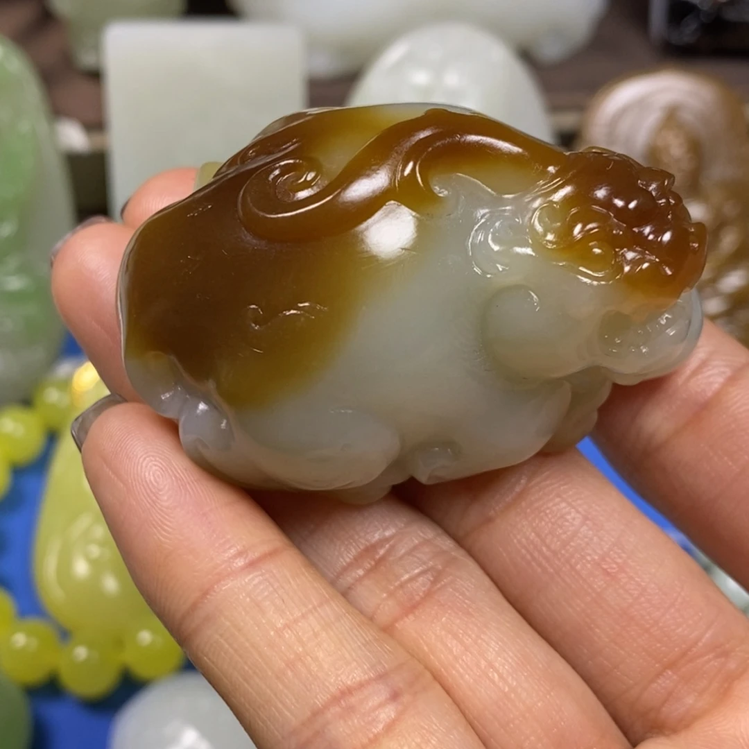 和田玉把件未镶嵌大**哥