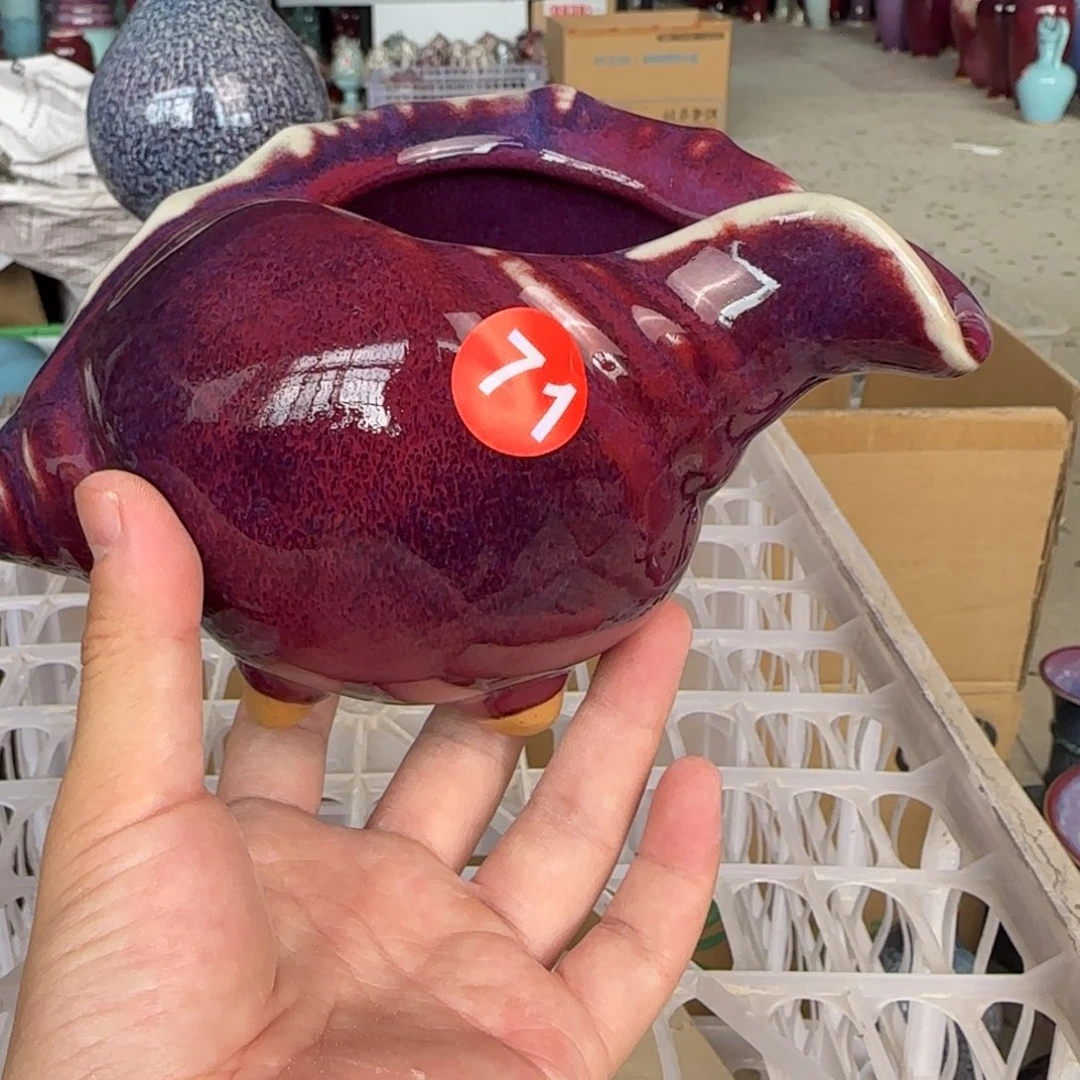 摆件郑家钧窑摆件微