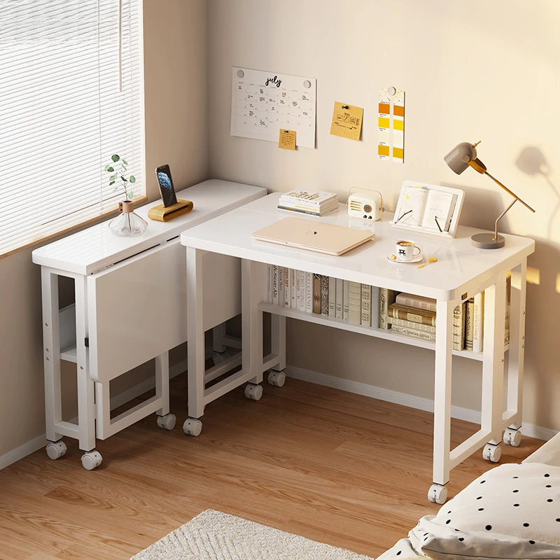 折叠桌可移动书桌小户型家用电脑桌卧室床边桌简易学习工作台桌子