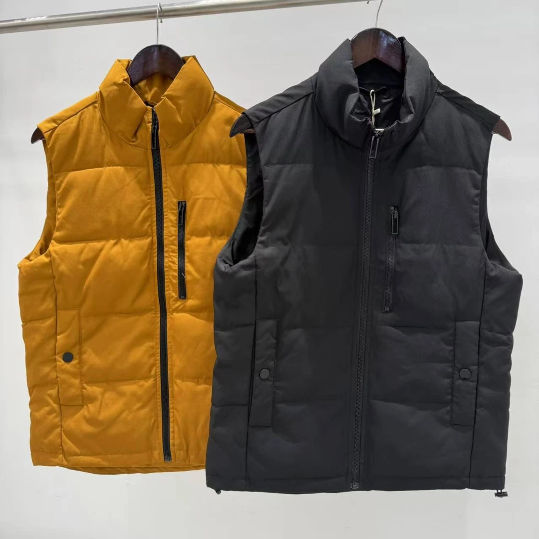 时尚简约男士百搭纯色棉马甲秋冬季坎肩加厚保暖情侣外套