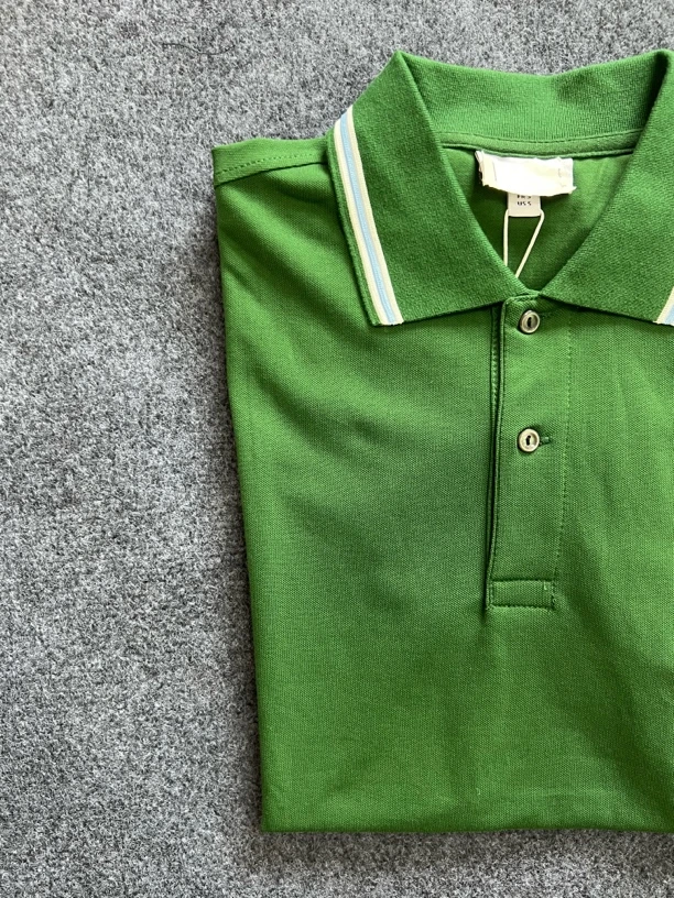 2743男士条纹饰边POLO衫