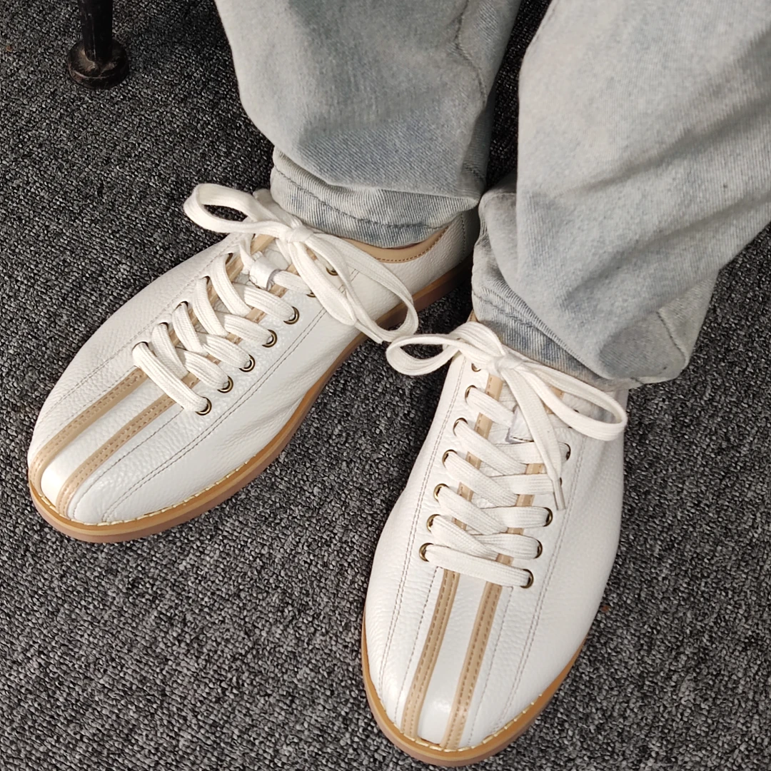 陈老师的鞋柜自制夏季透气软底软面真皮男鞋ins时尚休闲皮鞋百搭