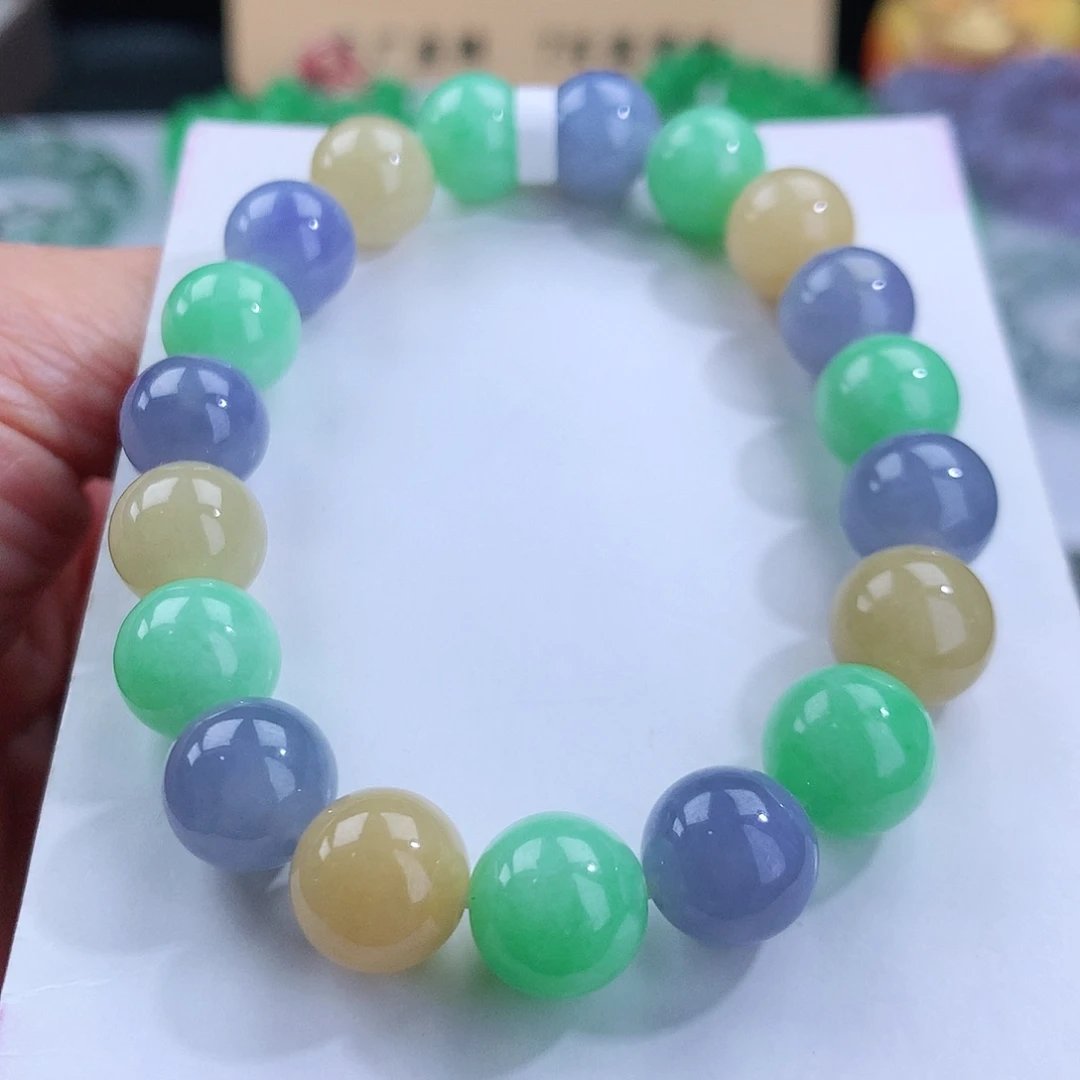 翡翠手链未镶嵌卡10mm