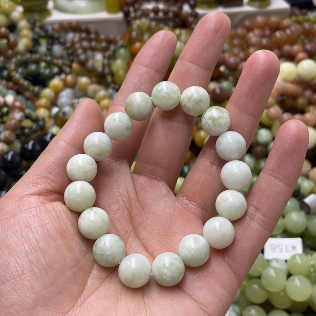 蛇纹石玉手链未镶嵌