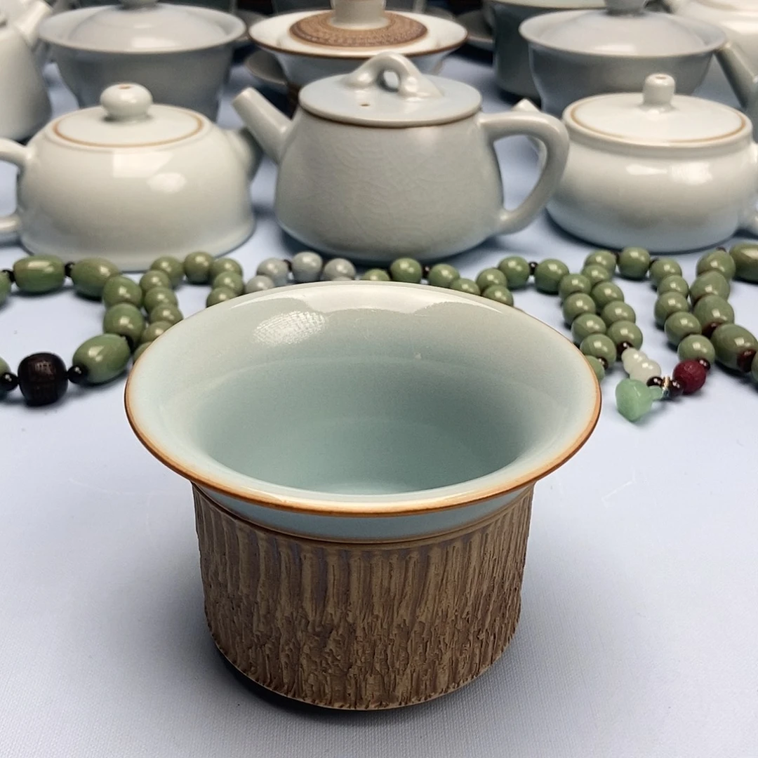 杯天青重工跳刀大美蹄杯原矿原釉原产地