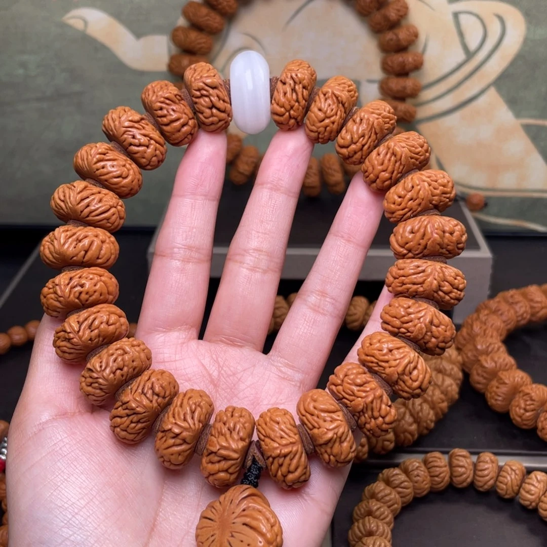 桃核吊坠22麒麟纹手持