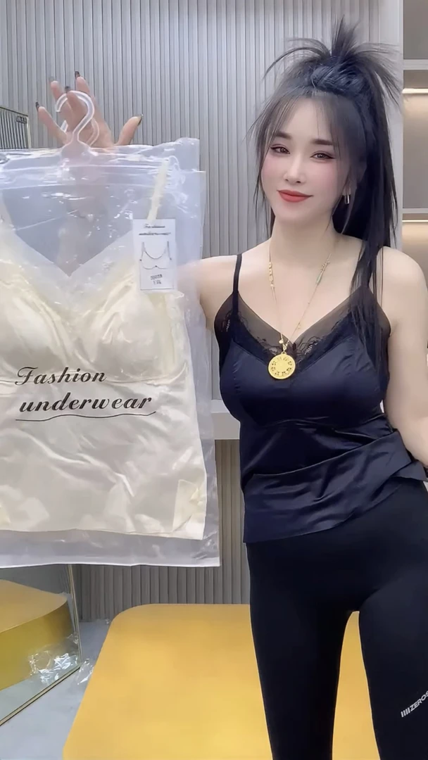 法式蕾丝缎面吊带背心女夏季性感美背修身气质高级感内搭打底上衣