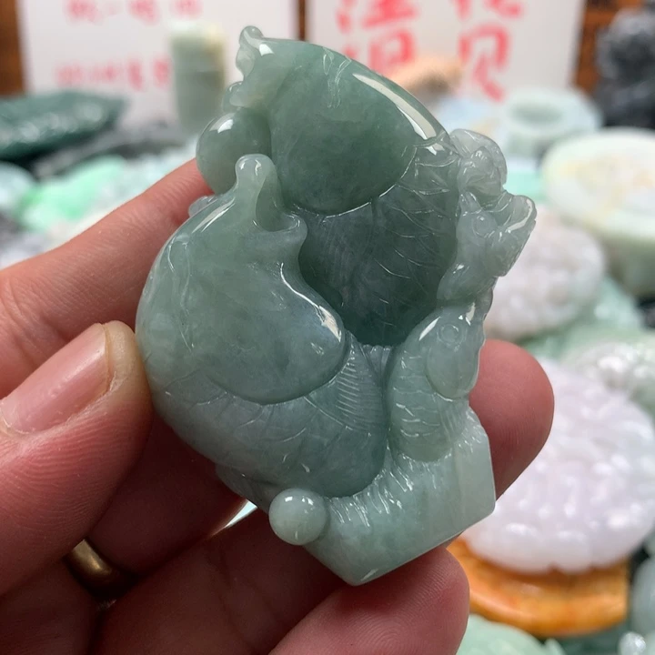 翡翠未镶嵌颈饰保真天然a货翡翠