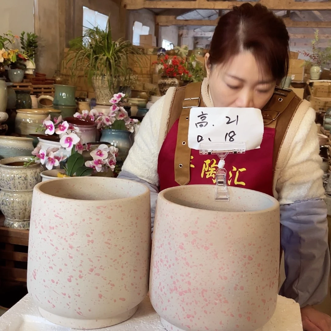 紫砂花盆高度21口径18