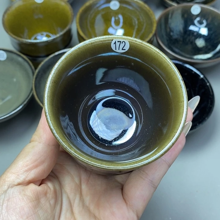 茶盏建窑建盏柴烧主人杯