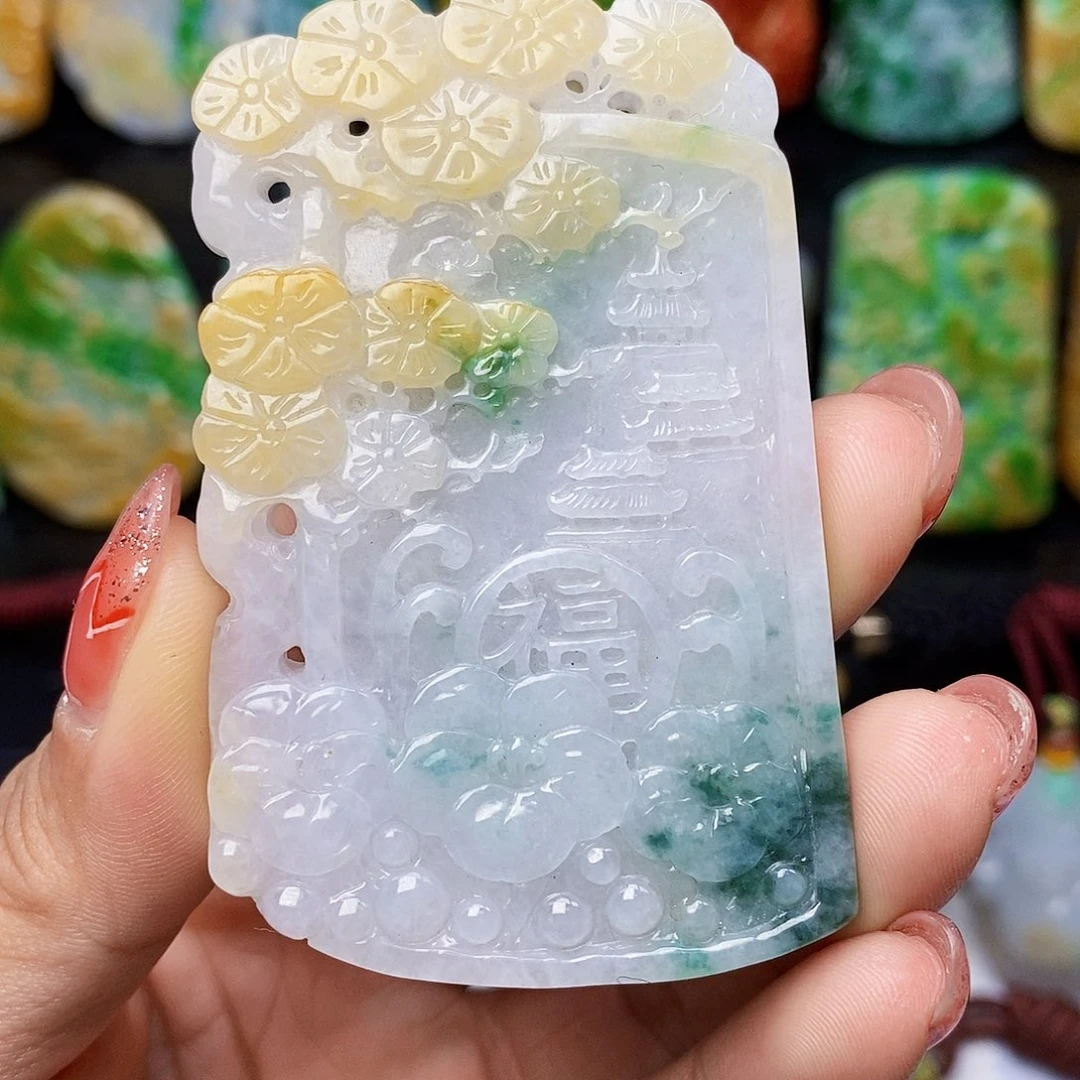 定制翡翠未镶嵌翡翠A货一物一证