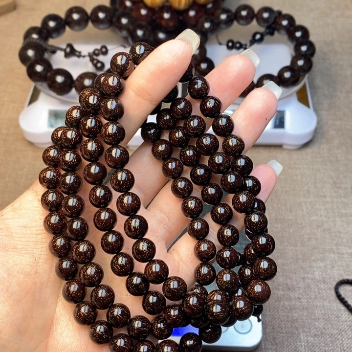 檀香紫檀（小叶紫檀）六**净0.8爆星108