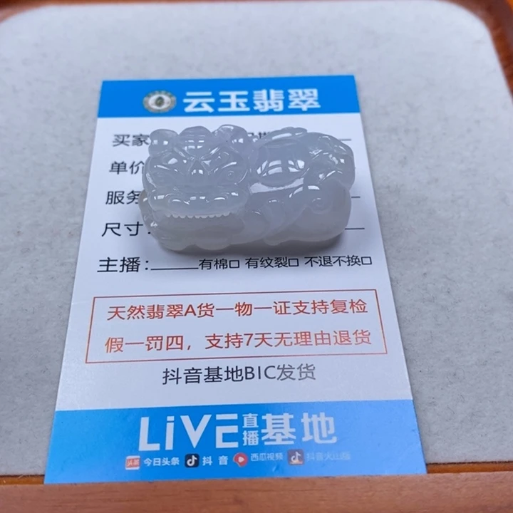 翡翠未镶嵌颈饰多人霸王貔貅