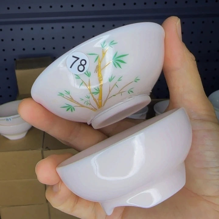 孤品羊脂玉两件套茶漏78号