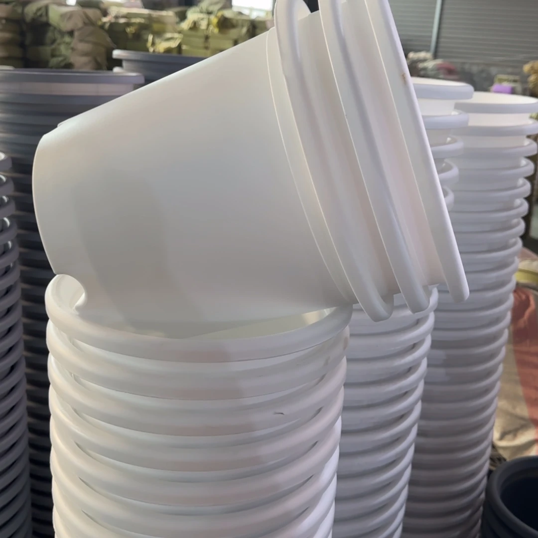 树脂四季盆6#无拖纯白3