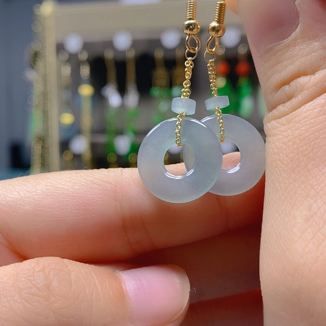 未镶嵌翡翠耳饰翡翠