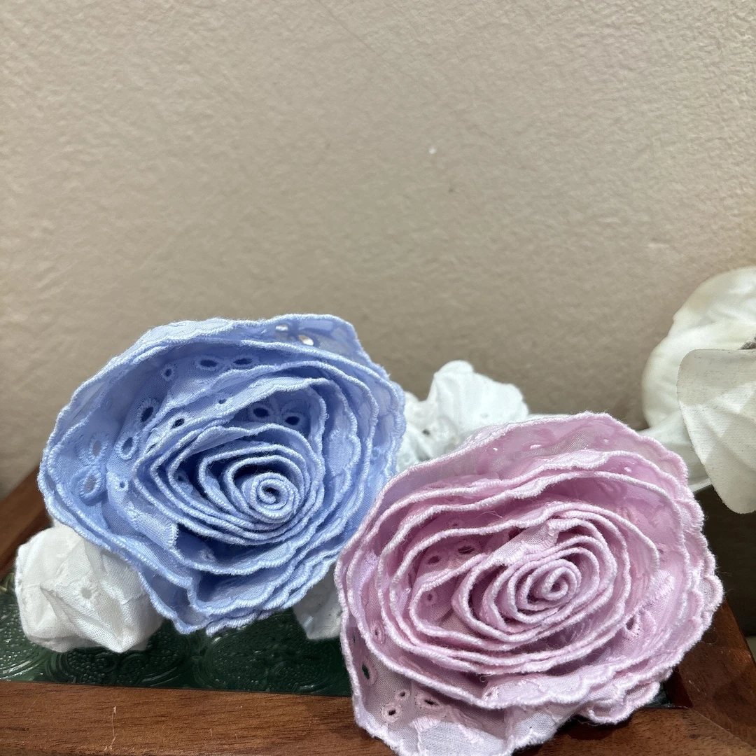 高级感精致玫瑰花发圈T242