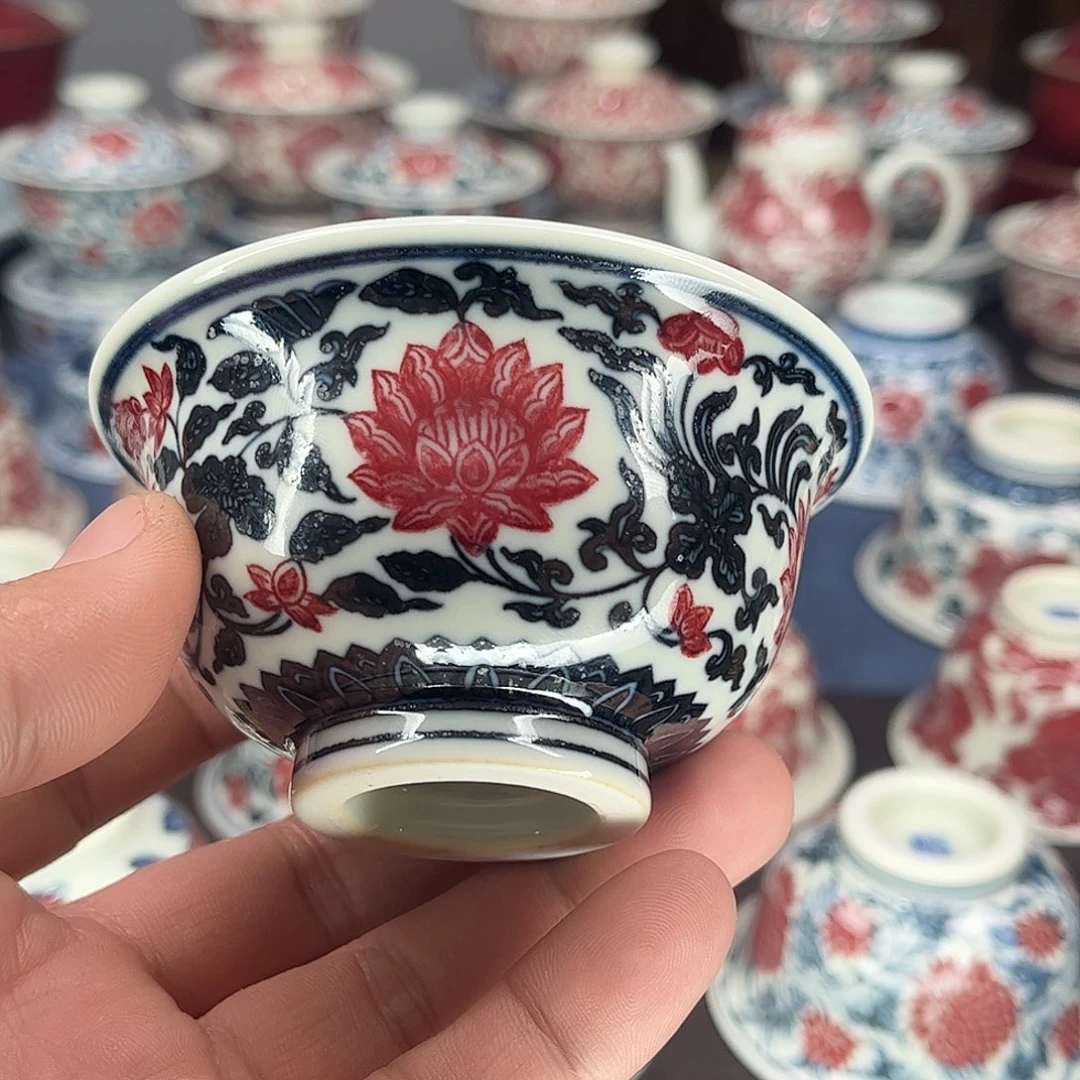 正**天景德镇陶瓷青花釉里红