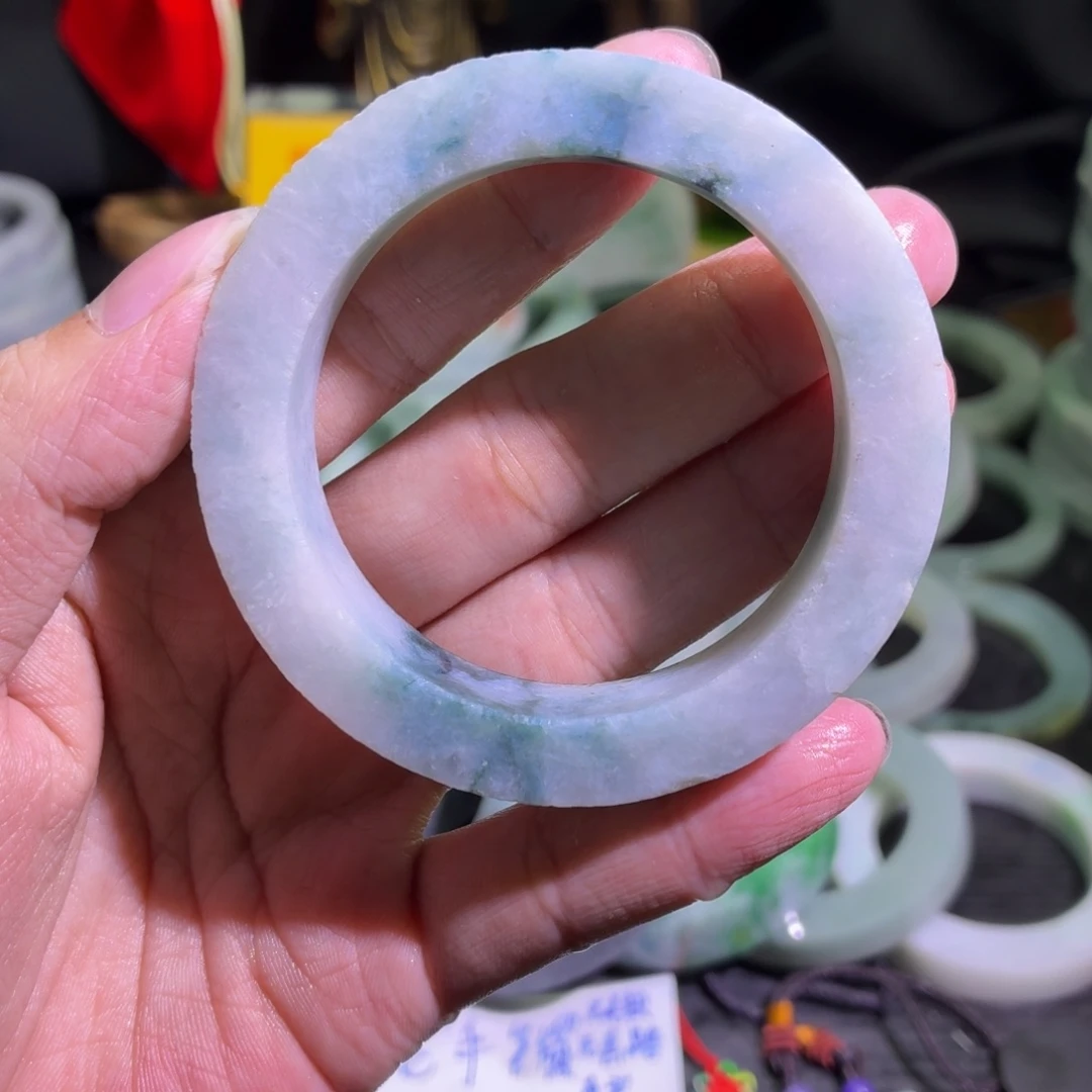 定制翡翠未镶嵌天然翡翠A货毛胚手镯定制