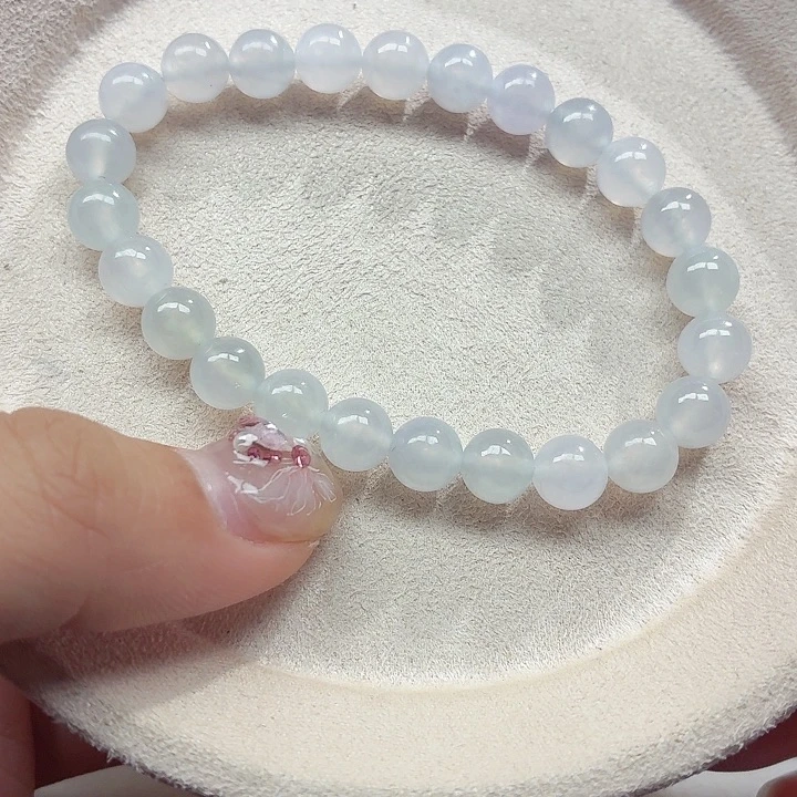 翡翠未镶嵌手链天然缅甸翡翠A货卡7.8