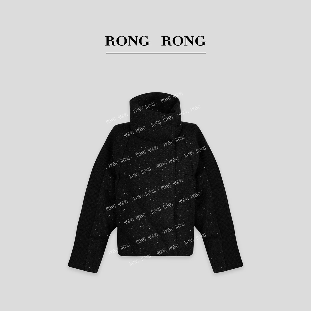溶溶【星空】RONGRONG 90白鸭绒绵羊毛小香风保暖羽绒服 SW2515102