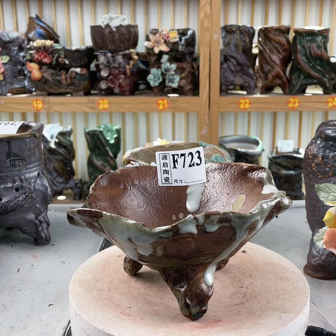 紫砂花盆手工制作默认微瑕723