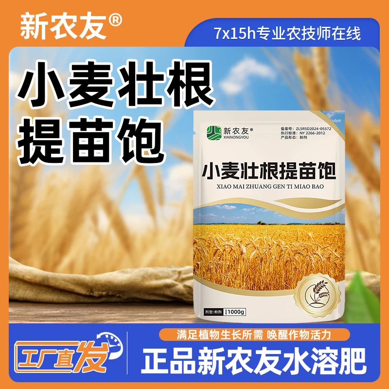 小麦晚播生根壮苗提苗可撒施可喷施专用水溶肥