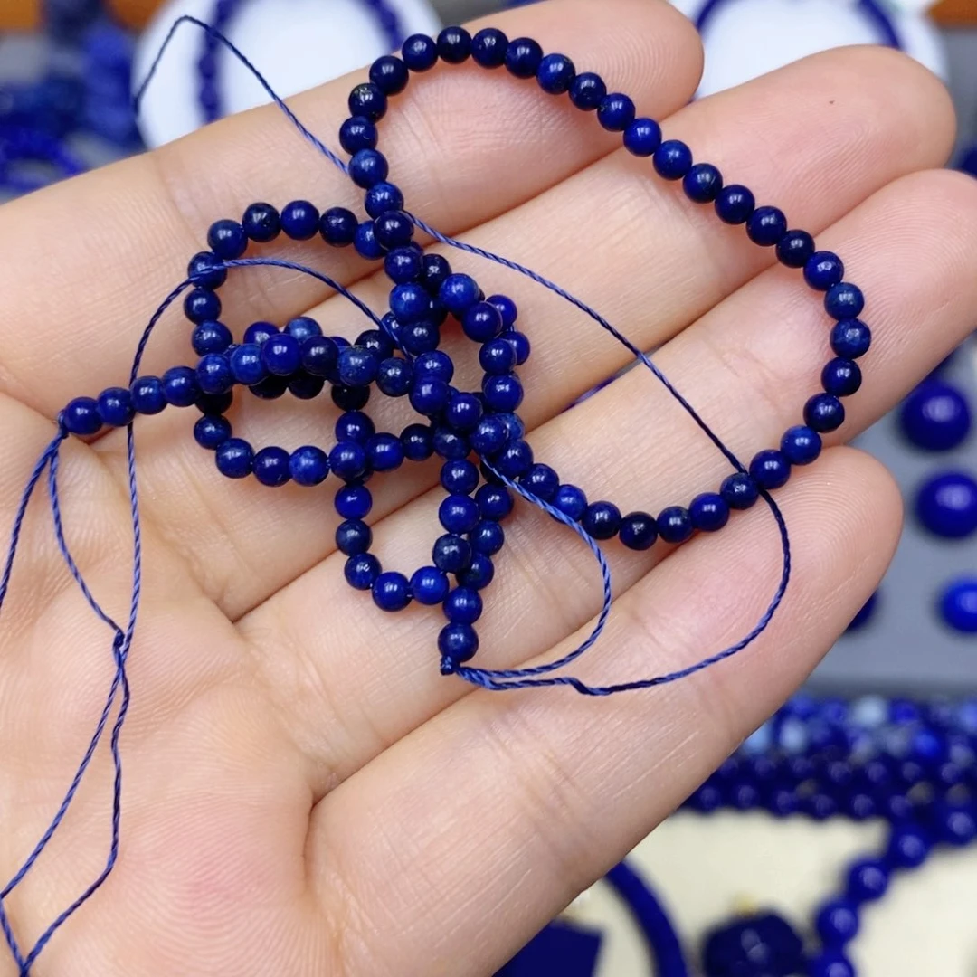 青金石未镶嵌颈饰