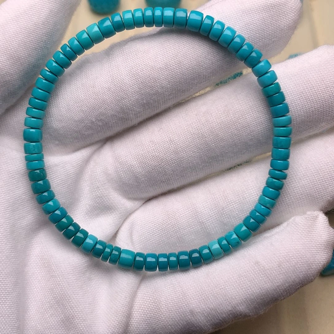 绿松石未镶嵌绿松石手串4.5