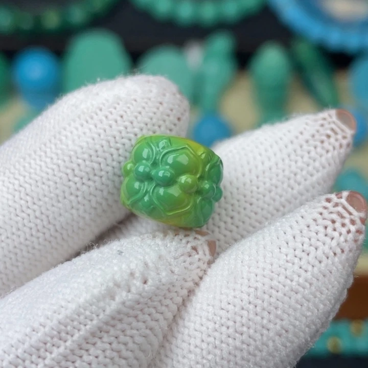 高瓷菜籽绿12.5mm莲花老型