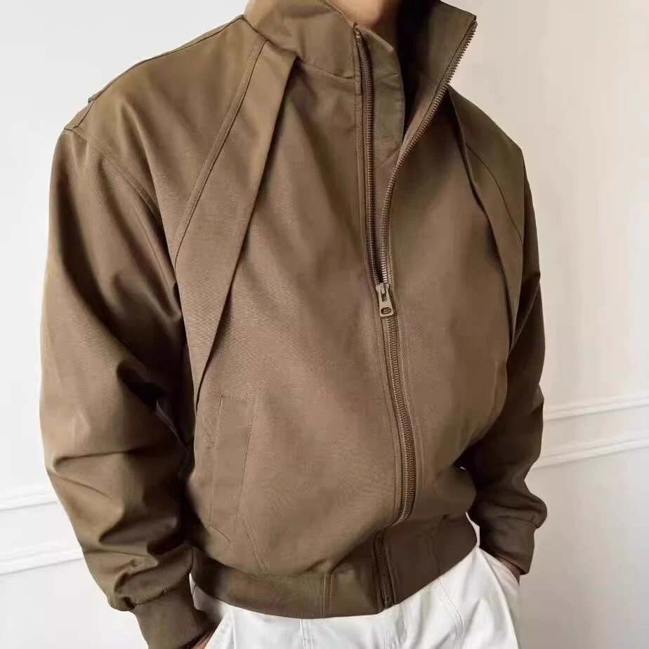 运动时尚户外秋冬防风百搭立领长袖外套男士春秋款男女通用2026年