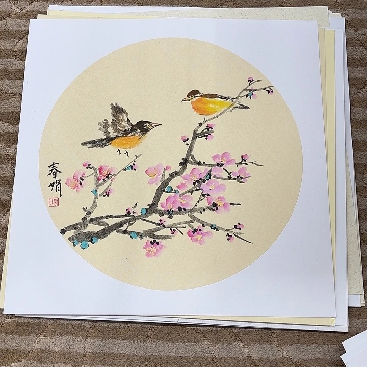 国画花鸟等多种鸟类和动物50.50