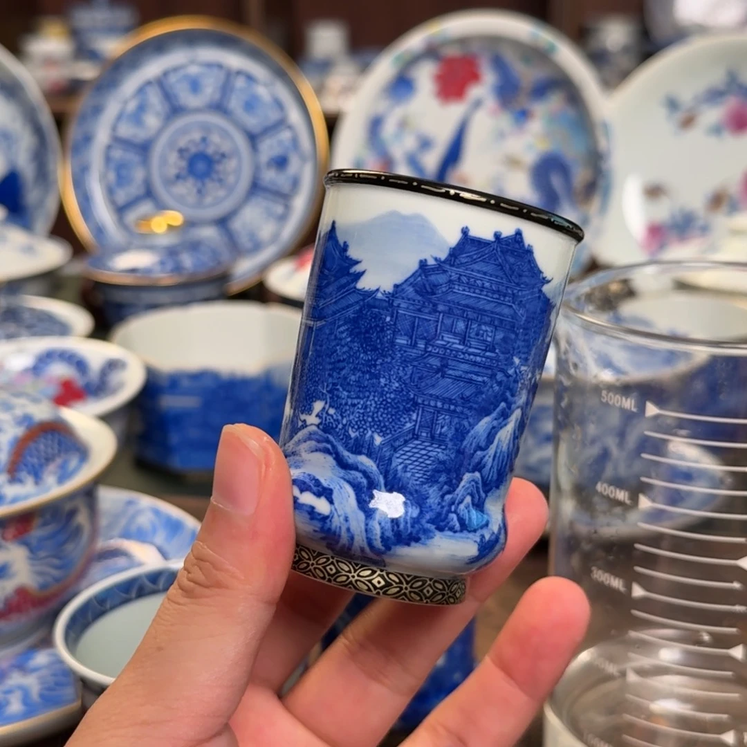 般***若纯手工手绘陶瓷茶具