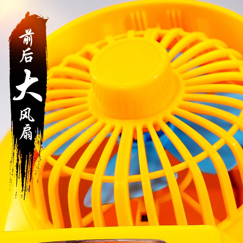 热销爆款风扇安全帽太阳能可充电空调帽工地施工太阳能制冷安全帽