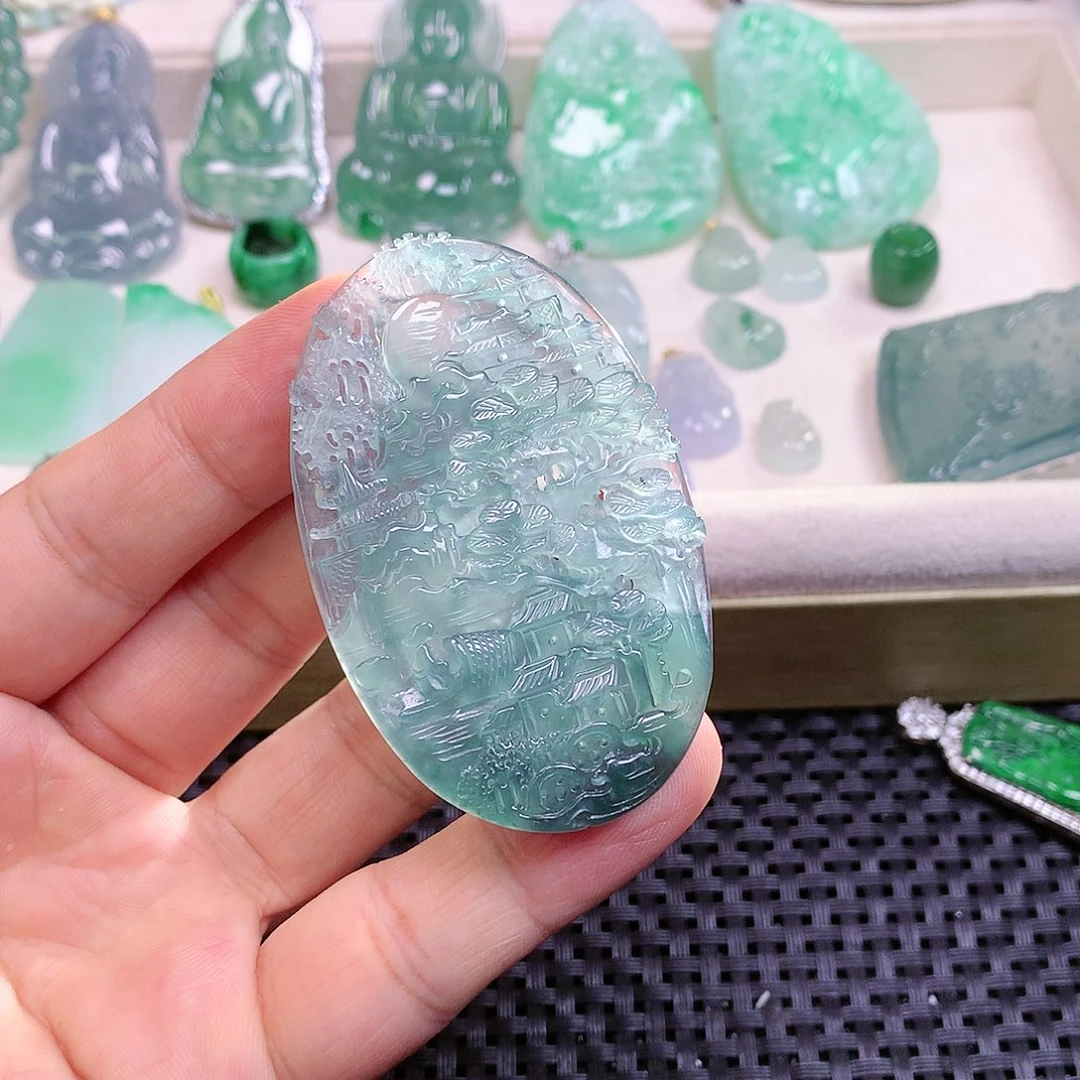 颈饰未镶嵌翡翠翡翠