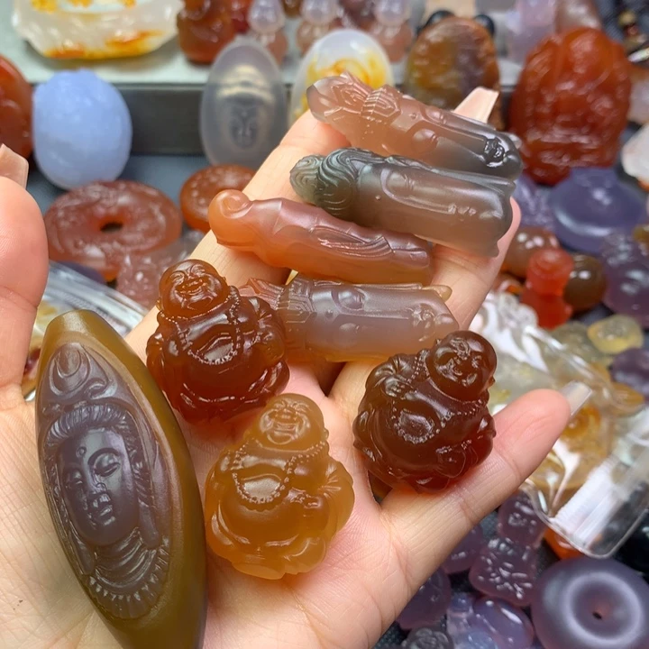 玛瑙/玉髓颈饰未镶嵌用****3