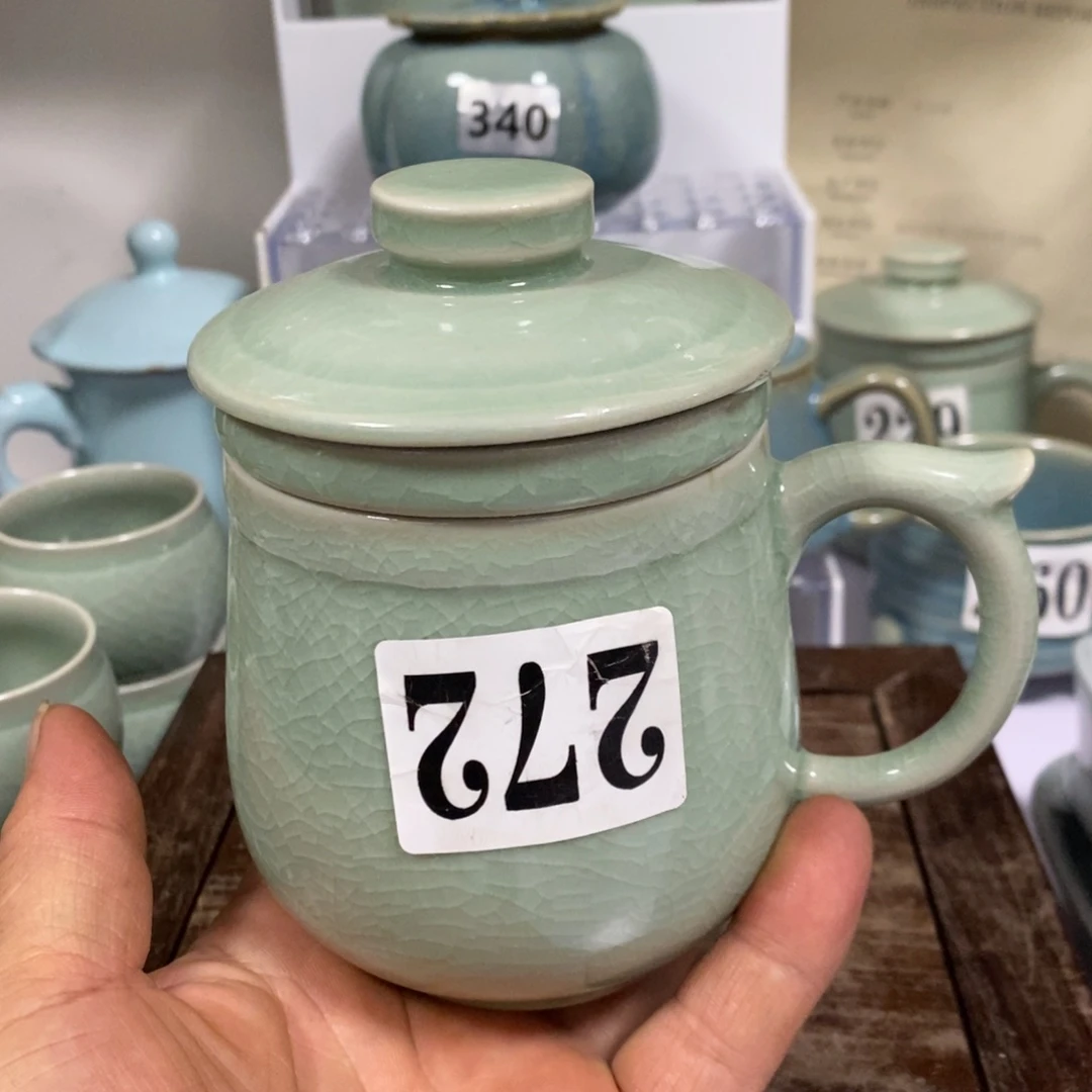 杯子原矿釉原产地汝瓷微瑕杯子