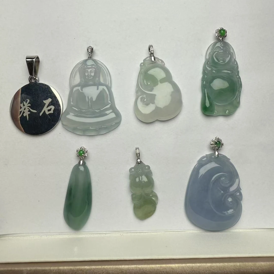 【举石严选】H0621-1501-019翡翠吊坠18k（一件/款式自选）